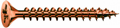 Шуруп (саморез) 5.0х45 (корродированный C1A, потайная головка, полная резьба, бита Z2, наконечник 4CUT) 500 штук  