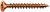 Шуруп (саморез) 5.0х45 (корродированный C1A, потайная головка, полная резьба, бита Z2, наконечник 4CUT) 500 штук  