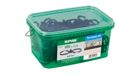 Опора пластиковая для террас Spax 4.5 (набор 100шт.) для обеспечения воздухообмена