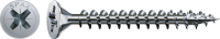 Шуруп (саморез) 3.5х18 (оцинков.,потайная головка, полная резьба, шлиц PZ,  наконечник 4CUT, бита Z2, Wirox A9J)  1000 штук/уп