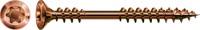 Шуруп (саморез) 4.5х70 (нерж.,  линзовая головка, фиксирующая резьба, старое золото) 250 штук  