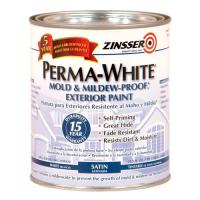 Фасадная самогрунтующаяся краска Zinsser PERMA-WHITE Mold & Mildew-Proof™ Exterior Paint, RUST-OLEUM®