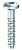 Шуруп для бетона SX-BS-RK,  5*40 мм круглая головка, оцинкованный, 100 шт