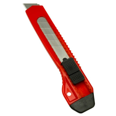 Нож эконом-класса с отламывающимся лезвием Warner 102380 -  ширина 8,18 MM, с одним лезвием в упаковке 25 шт