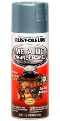 Эмаль термостойкая с эффектом металлик до 343°С Metallic Engine Enamel Spray