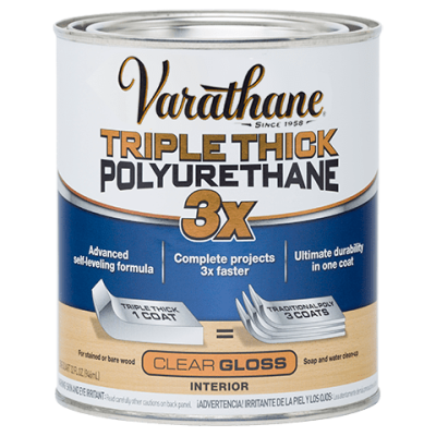 Лак полиуретановый водный для внутренних работ Varathane Triple Thick Polyurethane