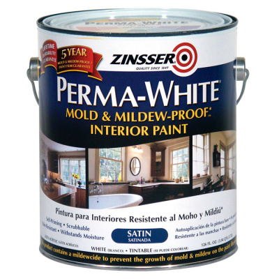 Краска интерьерная самогрунтующаяся Zinsser PERMA-WHITE Mold & Mildew-Proof™ Interior Paint