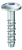 Шуруп для бетона SX-BS-RKG, 6*45 мм с большой круглой головкой, оцинкованный, 100 шт